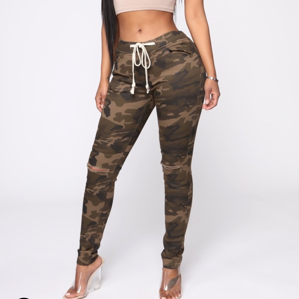FashionNova First Cadet Camo Pants